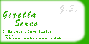 gizella seres business card
